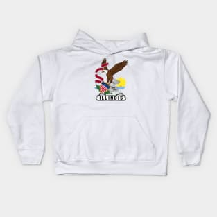 SEAL OF ILLINOIS Kids Hoodie